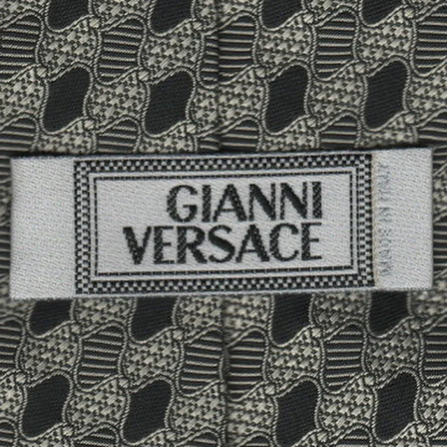 Elegant men's tie with floral print for formal wear-Vintage Gianni Versace tie