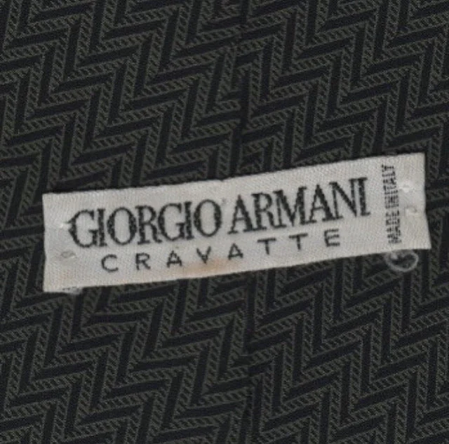 Men's tie for a polished office look with geometric designs-Vintage Giorgio Armani tie