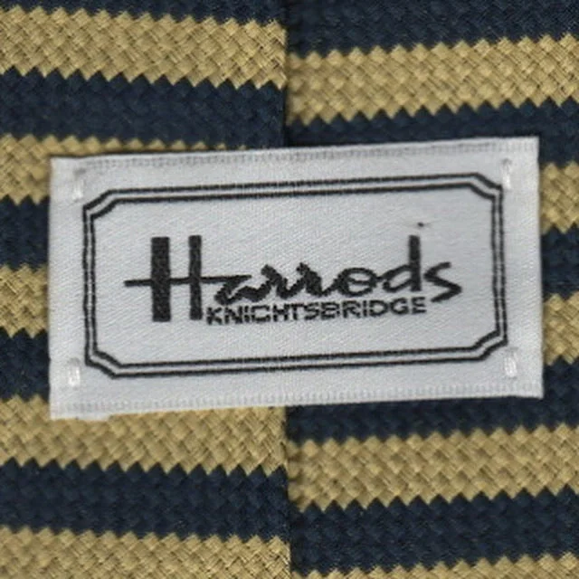 Stylish men's tie with unique color contrasts for formal wear-Vintage Harrods tie