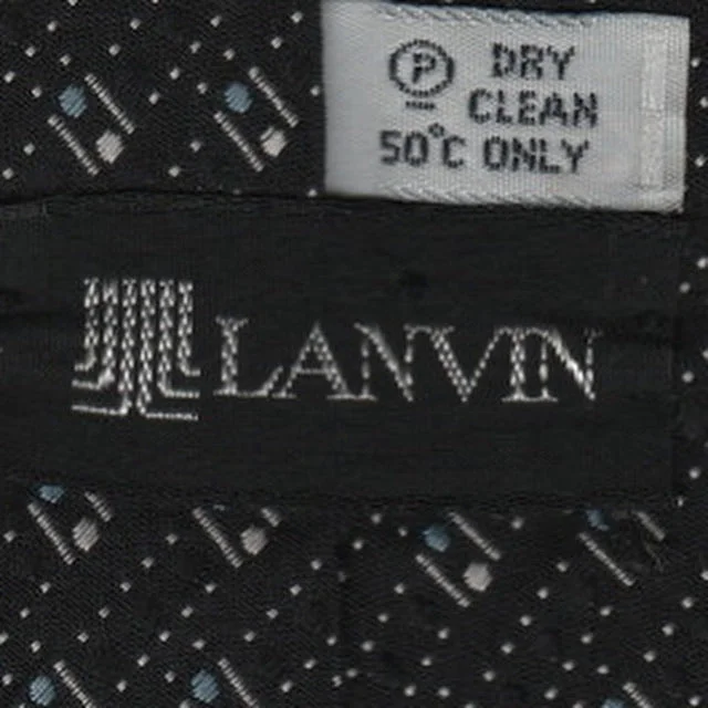 Men's tie for business casual office wear-Vintage Lanvin tie