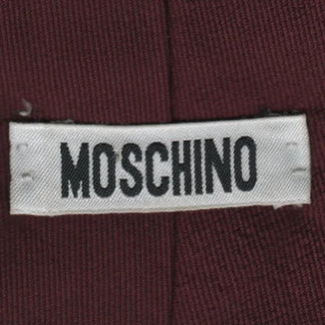 Men's tie with fine satin texture for office wear-Vintage Moschino tie