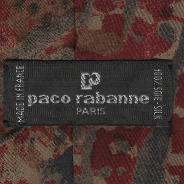 Men's tie for a professional look with sharp lines-Vintage Paco Rabanne tie