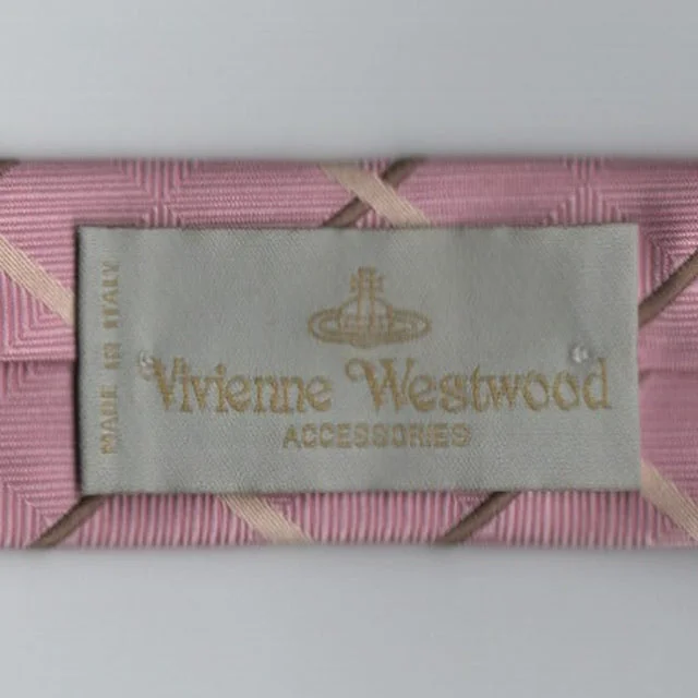 Designer silk tie for upscale corporate functions-Vintage Vivienne Westwood tie