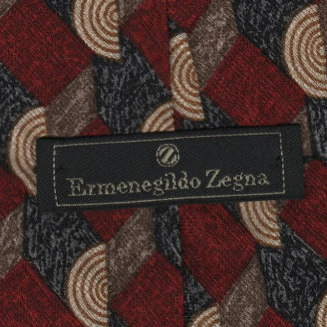 Men's tie with solid patterns for modern business attire-Vintage Zegna tie