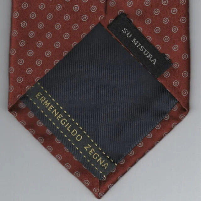 Men's tie for evening office meetings with sharp edges-Zegna tie