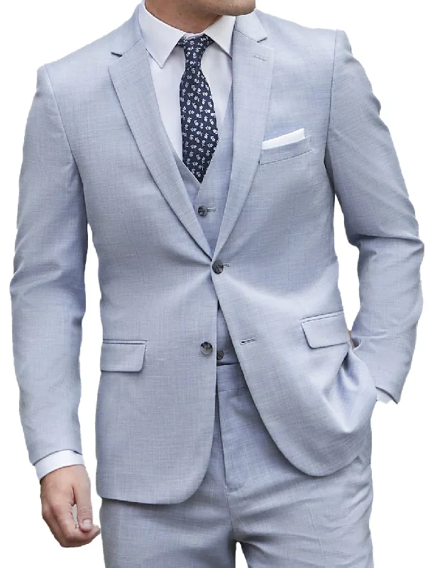 men's business grey wool tuxedo -Men's Fashion summer Linen Regular Fit Notch Lapel Suit（Blazer+vest+Pants）