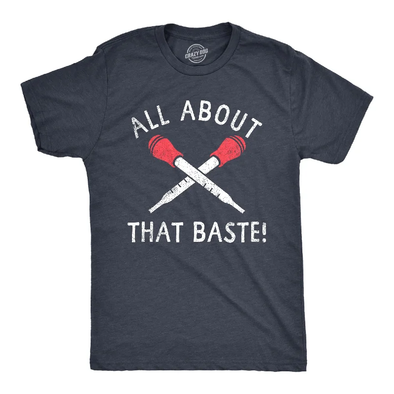 men's shirts with contrasting buttons for added style-All About That Baste Men's T Shirt