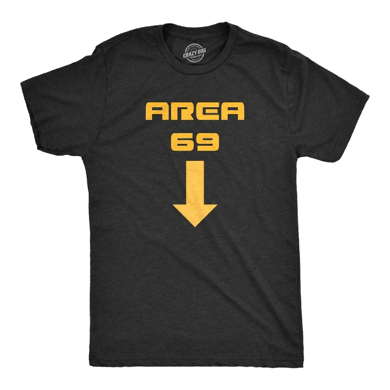 men's shirts for smart-casual office looks-Area 69 Men's T Shirt