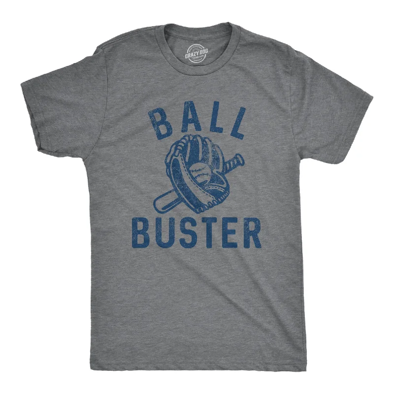 men's shirts with unique fabric combinations for comfort-Ball Buster Baseball Men's T Shirt