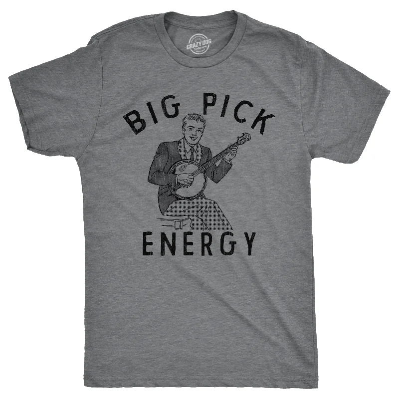 men's shirts with short sleeves for summer-Big Pick Energy Men's T Shirt