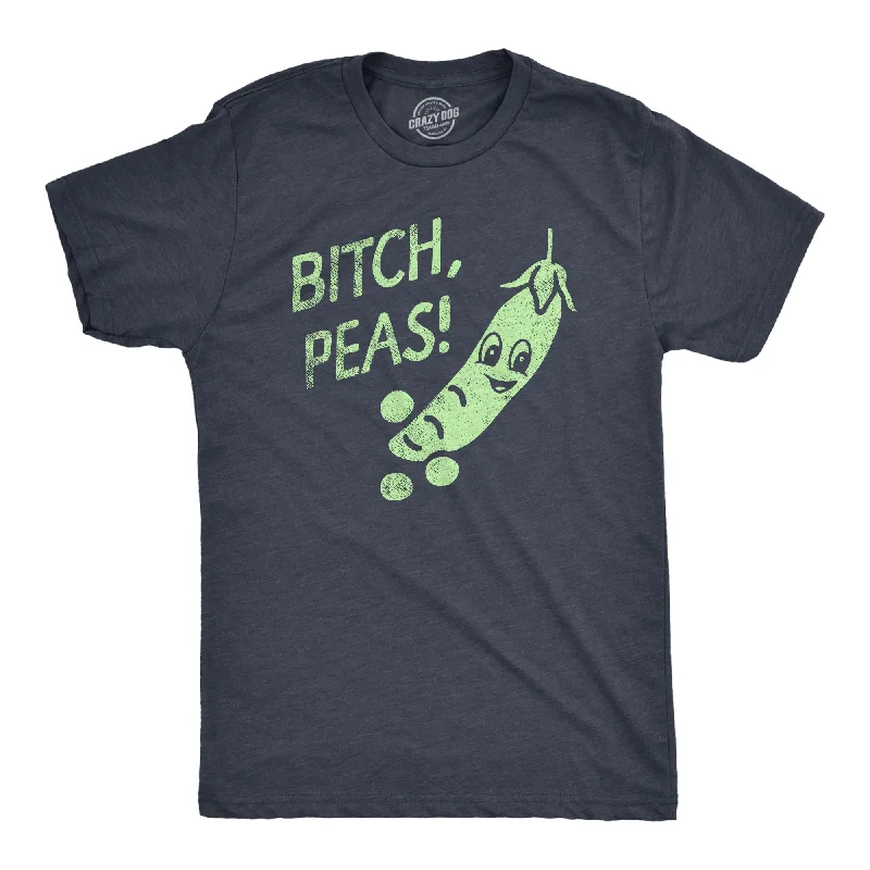 men's shirts for warm weather outdoor activities-Bitch Peas Men's T Shirt