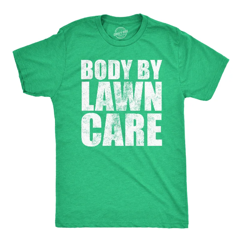 men's shirts with stylish printed patterns-Body By Lawn Care Men's T Shirt