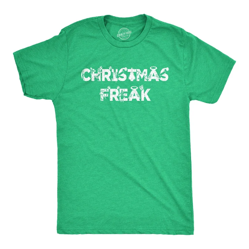 men's shirts with classic gingham checks-Christmas Freak Men's T Shirt