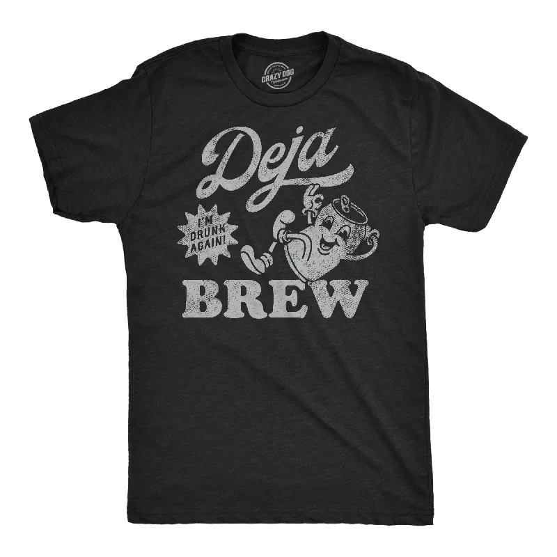 men's shirts with soft, breathable fabric-Deja Brew Men's T Shirt