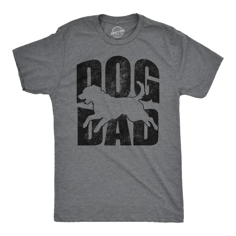 men's shirts with crisp, clean finishes-Dog Dad Men's T Shirt