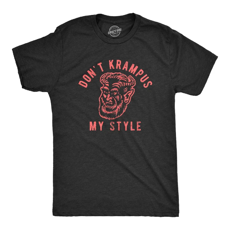 men's shirts for formal gatherings and banquets-Don't Krampus My Style Men's T Shirt