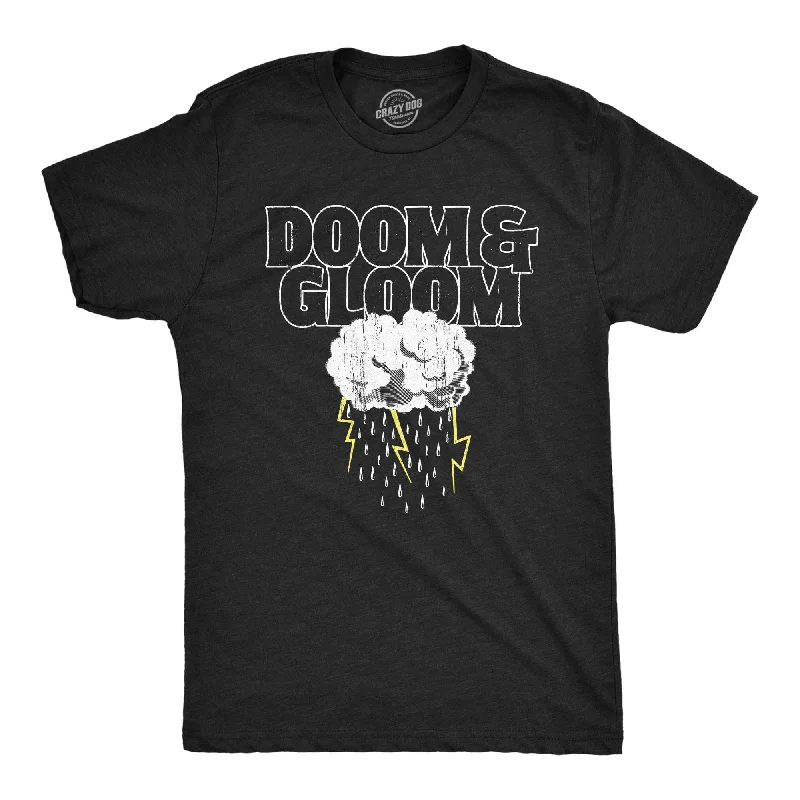 men's shirts with stylish printed patterns-Doom And Gloom Men's T Shirt