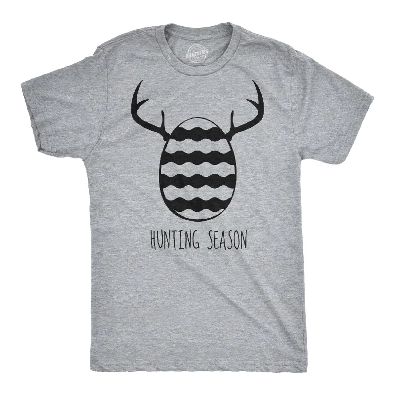 men's shirts for relaxed weekend getaways-East Egg Hunting Season Men's T Shirt