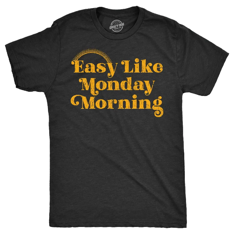 men's shirts with short sleeves for summer-Easy Like Monday Morning Men's T Shirt