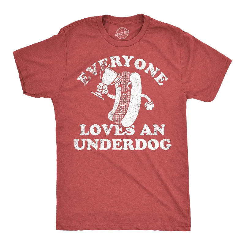 men's shirts for office and casual wear-Everyone Loves An Underdog Men's T Shirt