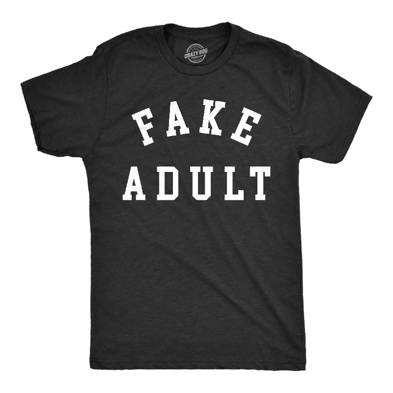 men's shirts for seasonal business events-Fake Adult Men's T Shirt