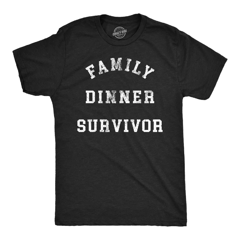 men's shirts for stylish summer days-Family Dinner Survivor Men's T Shirt