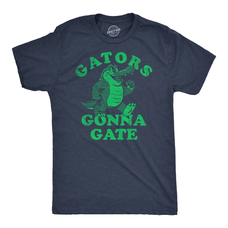 men's shirts with contemporary prints for fashion-forward looks-Gators Gonna Gate Men's T Shirt