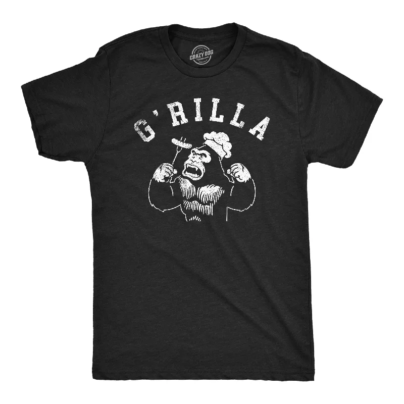 men's shirts with unique details for custom looks-Grilla Men's T Shirt