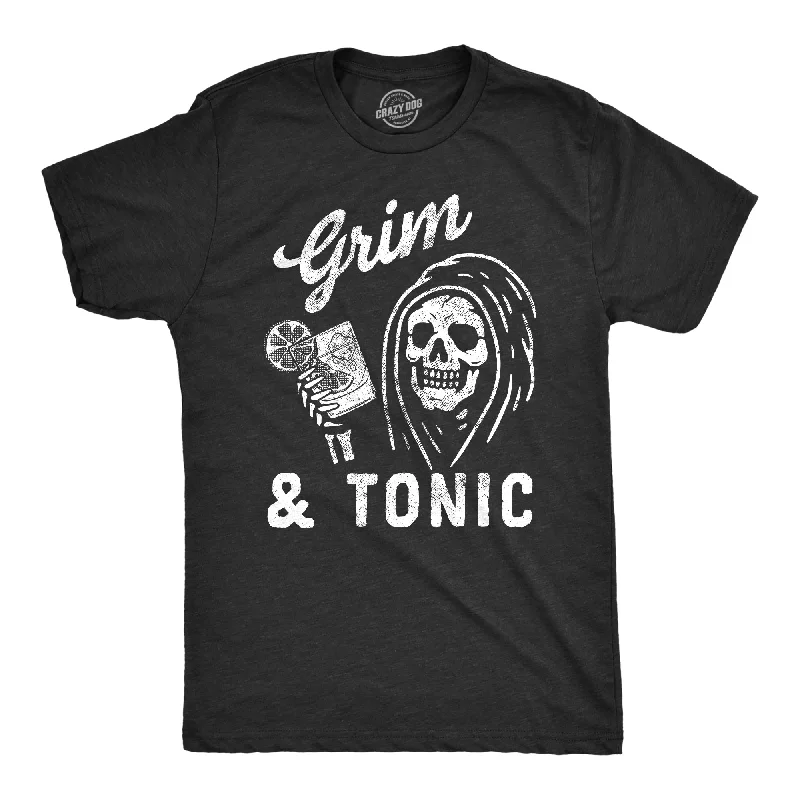 men's shirts with premium tailoring for comfort-Grim And Tonic Men's T Shirt