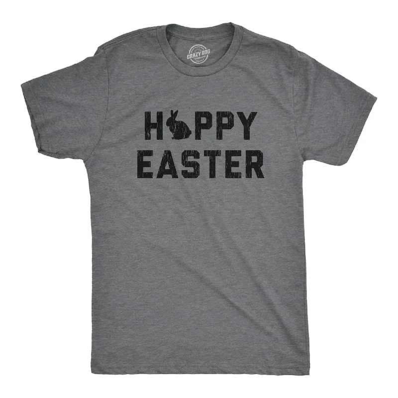 men's shirts with contrasting designs for visual interest-Happy Easter Men's T Shirt