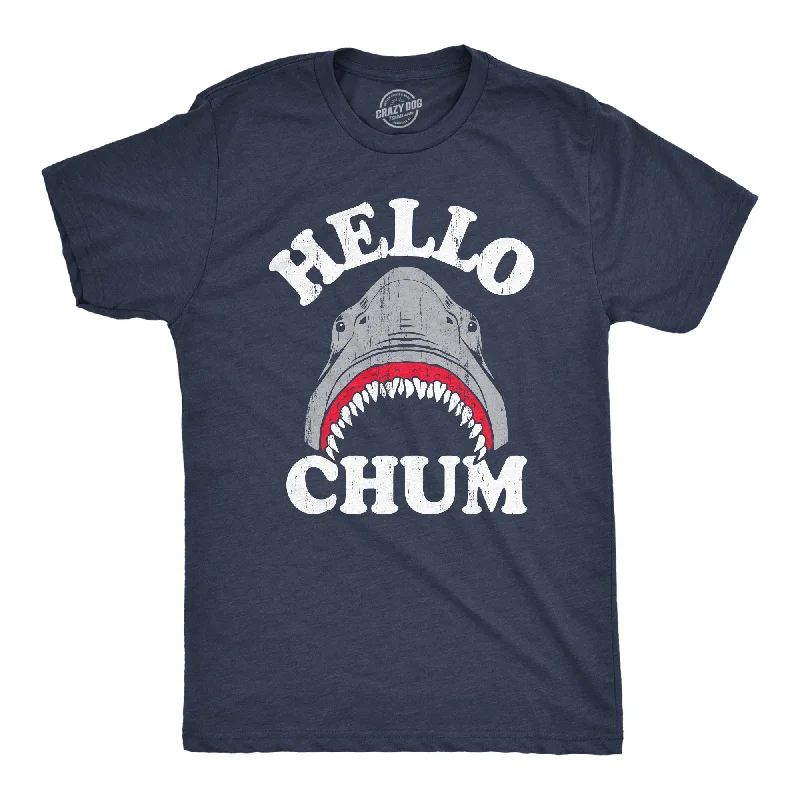 men's shirts with classic patterns for formal looks-Hello Chum Men's T Shirt