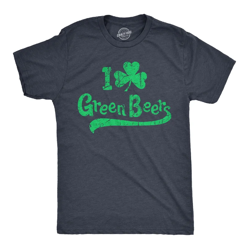 men's shirts with premium fabrics for longevity-I Clover Green Beers Men's T Shirt