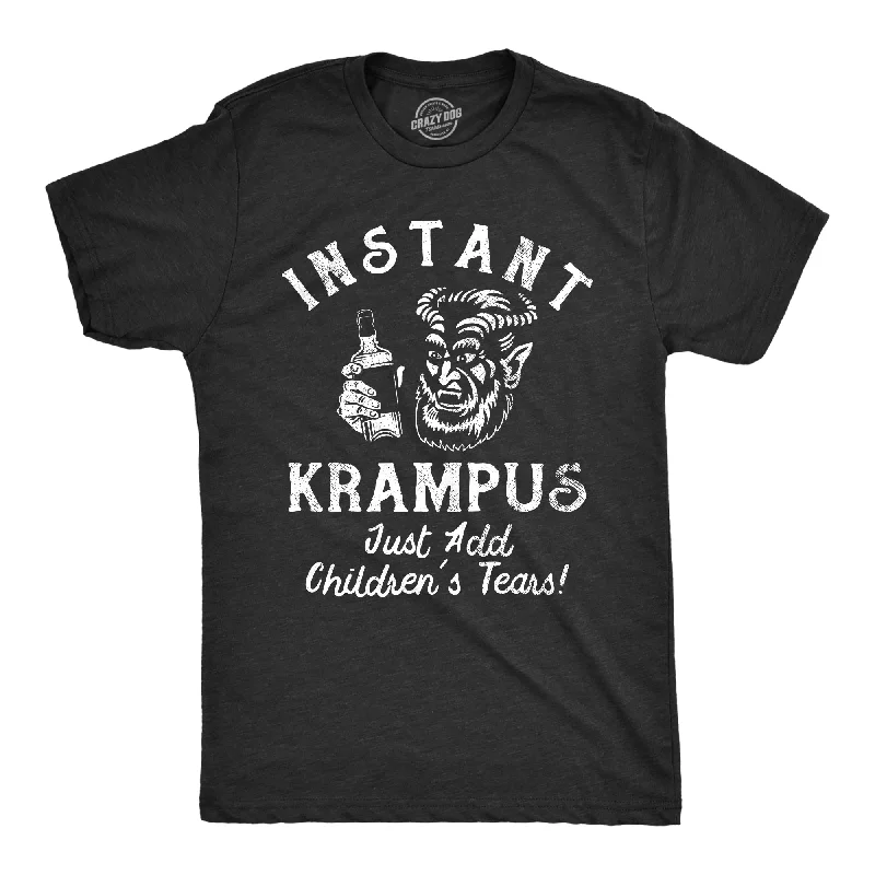 men's shirts for layering in cold weather-Instant Krampus Just Add Childrens Tears Men's T Shirt