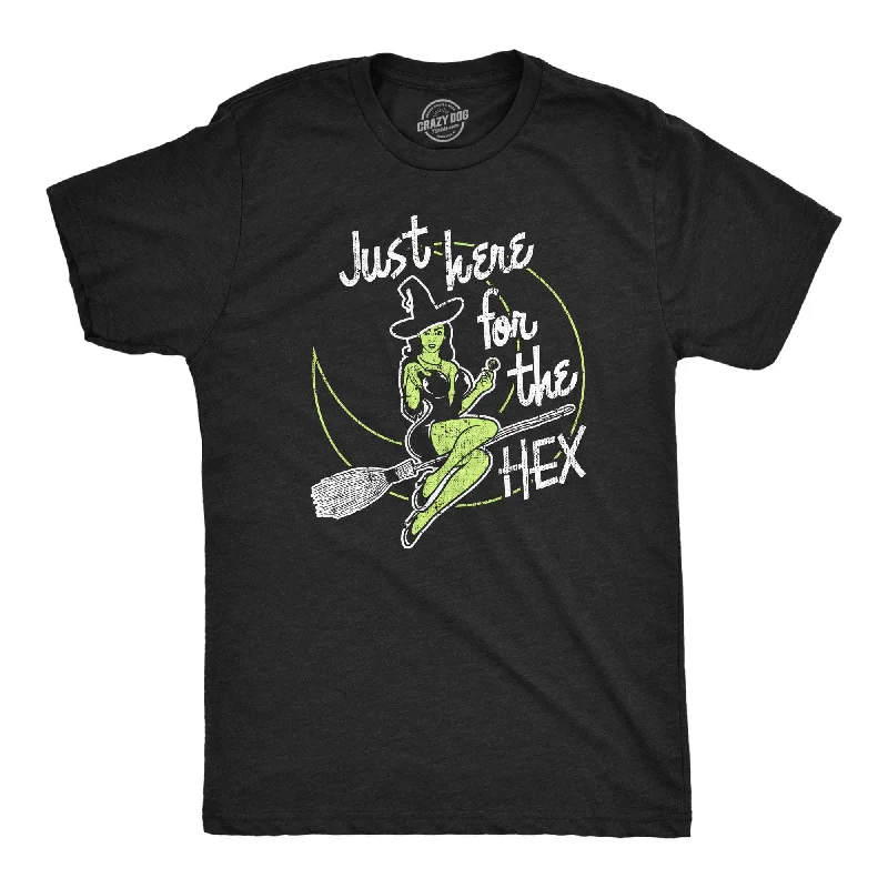 men's shirts with subtle texture for elegance-Just Here For The Hex Men's T Shirt