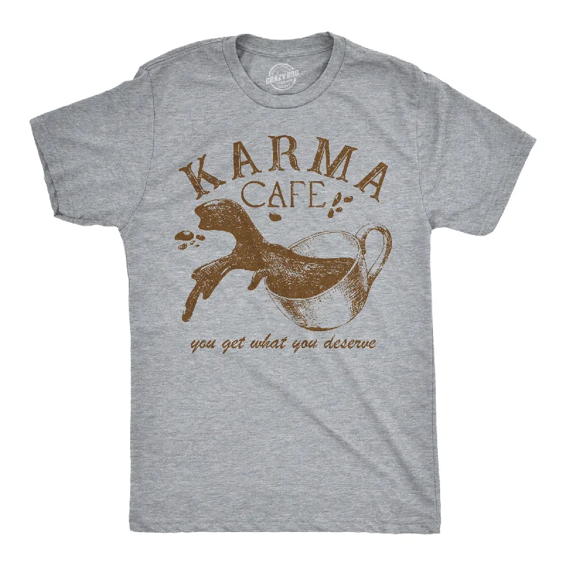 men's shirts with comfort-focused fabrics for daily wear-Karma Cafe Men's T Shirt