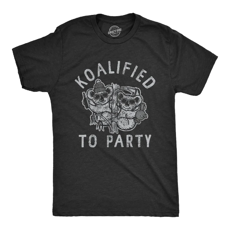 men's shirts for everyday wear-Koalified To Party Men's T Shirt