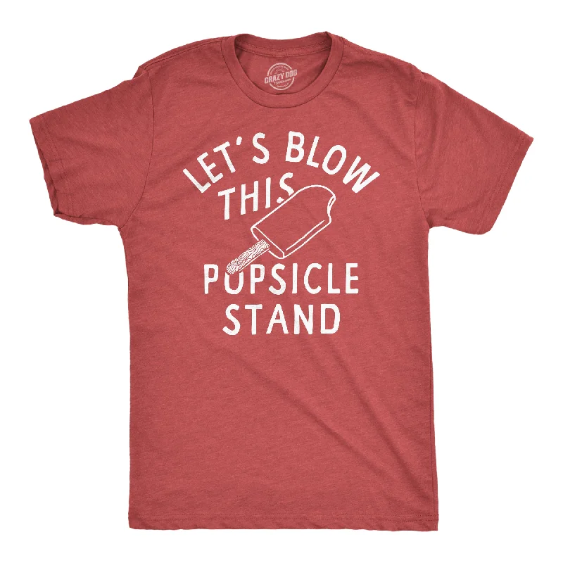 men's shirts with a laid-back fit for casual outings-Lets Blow This Popsicle Stand Men's T Shirt