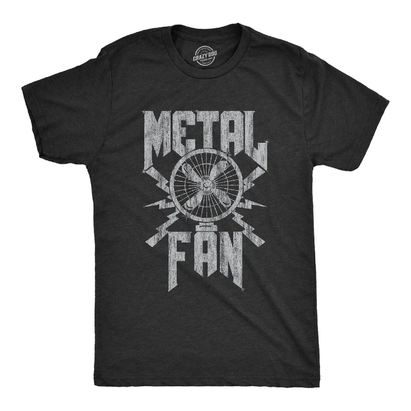 men's shirts with a formal yet casual feel-Metal Fan Men's T Shirt