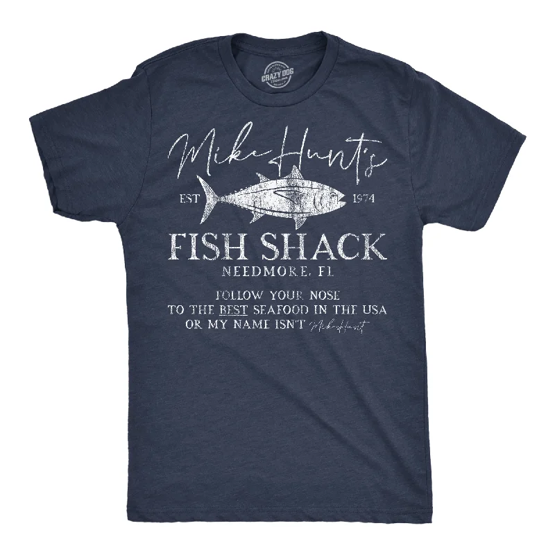 men's shirts with modern textures for bold looks-Mike Hunts Fish Shack Men's T Shirt