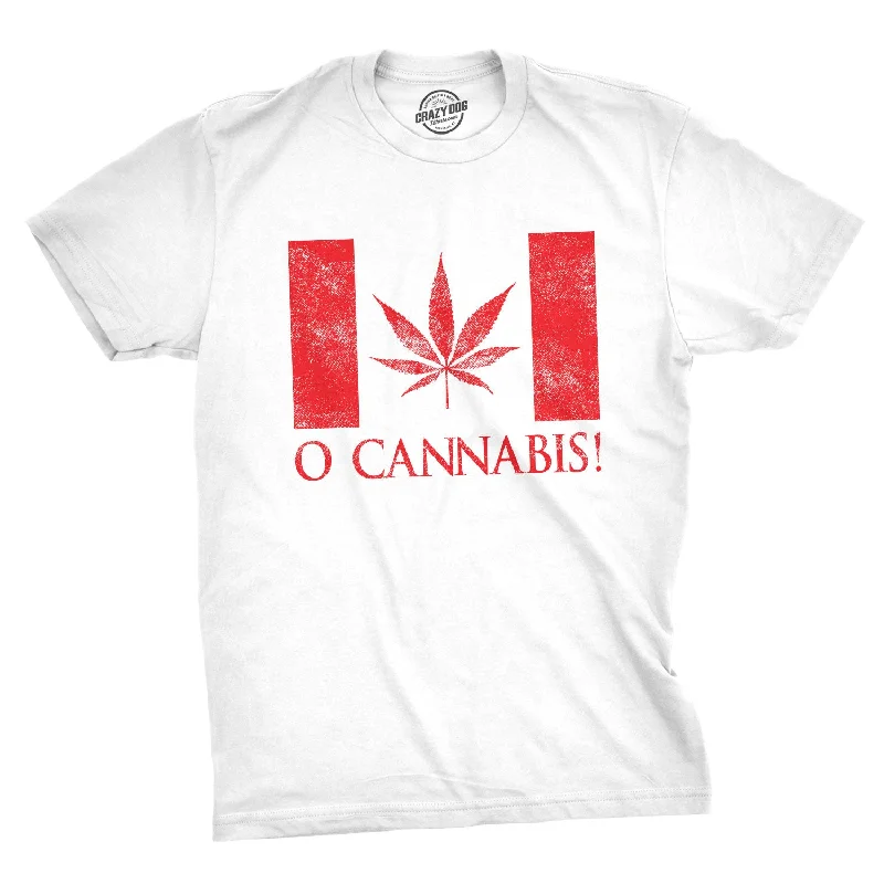 men's shirts with contrasting designs for visual interest-O Cannabis Men's T Shirt