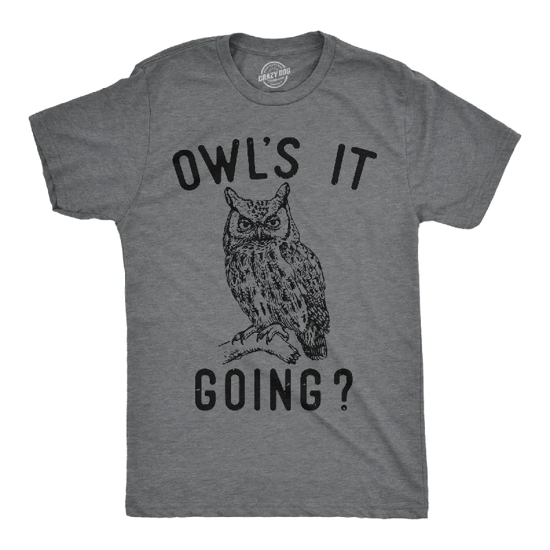 men's shirts for weddings and special occasions-Owls It Going Men's T Shirt