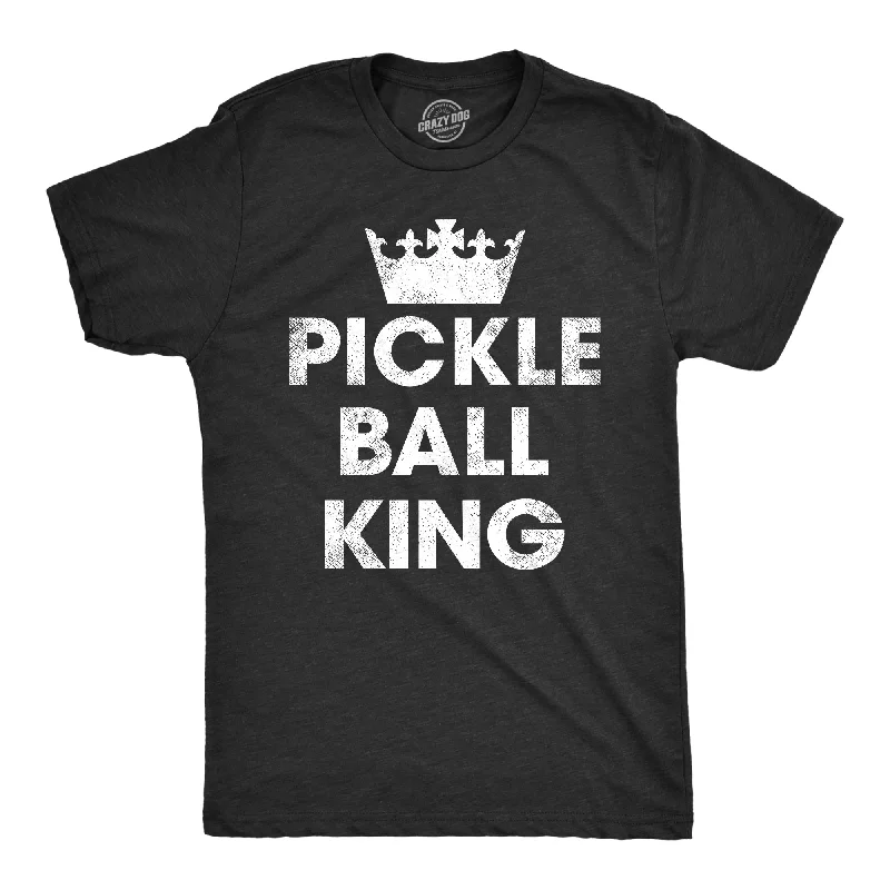 men's shirts with relaxed sleeves for comfort-Pickle Ball King Men's T Shirt