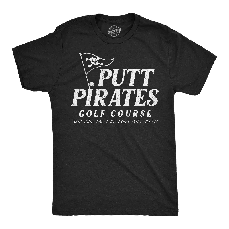 men's shirts for warm weather outdoor activities-Putt Pirates Golf Course Men's T Shirt