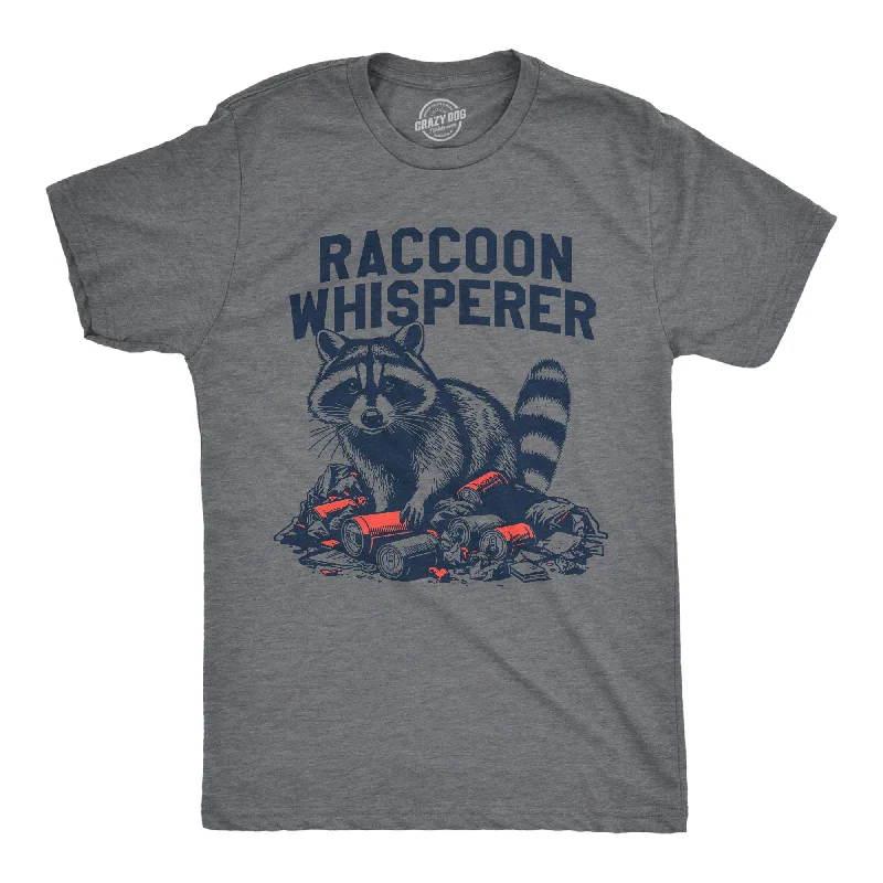 men's shirts with unique fabric combinations for comfort-Raccoon Whisperer Men's T Shirt