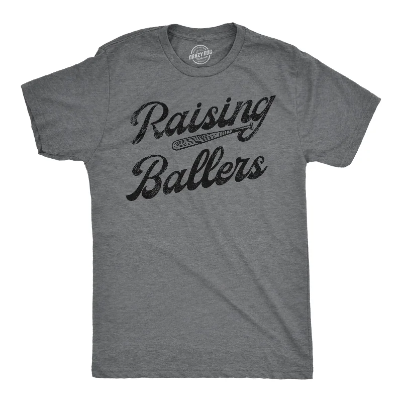 men's shirts with rich, luxurious finishes-Raising Ballers Men's T Shirt