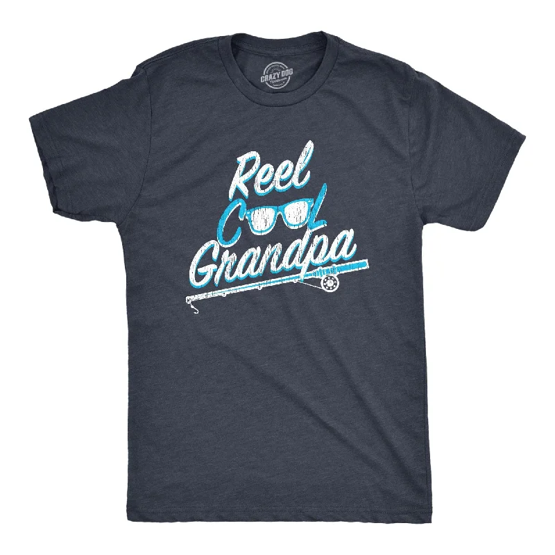 men's shirts with contrasting pocket designs-Reel Cool Grandpa Men's T Shirt