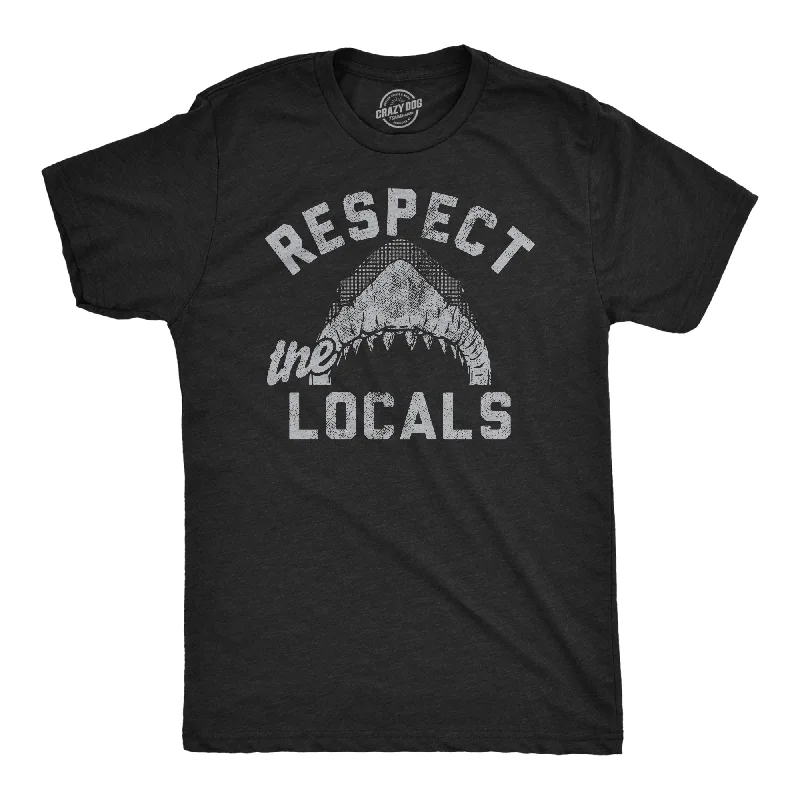 men's shirts with detailed trims and finishes-Respect The Locals Men's T Shirt