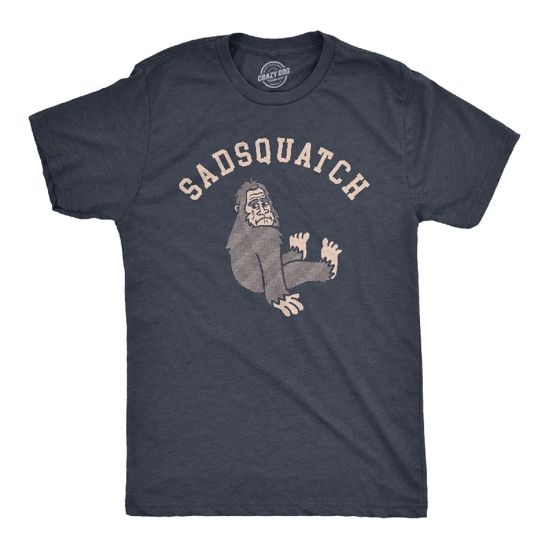 men's shirts with bold, modern checks-Sadsquatch Men's T Shirt