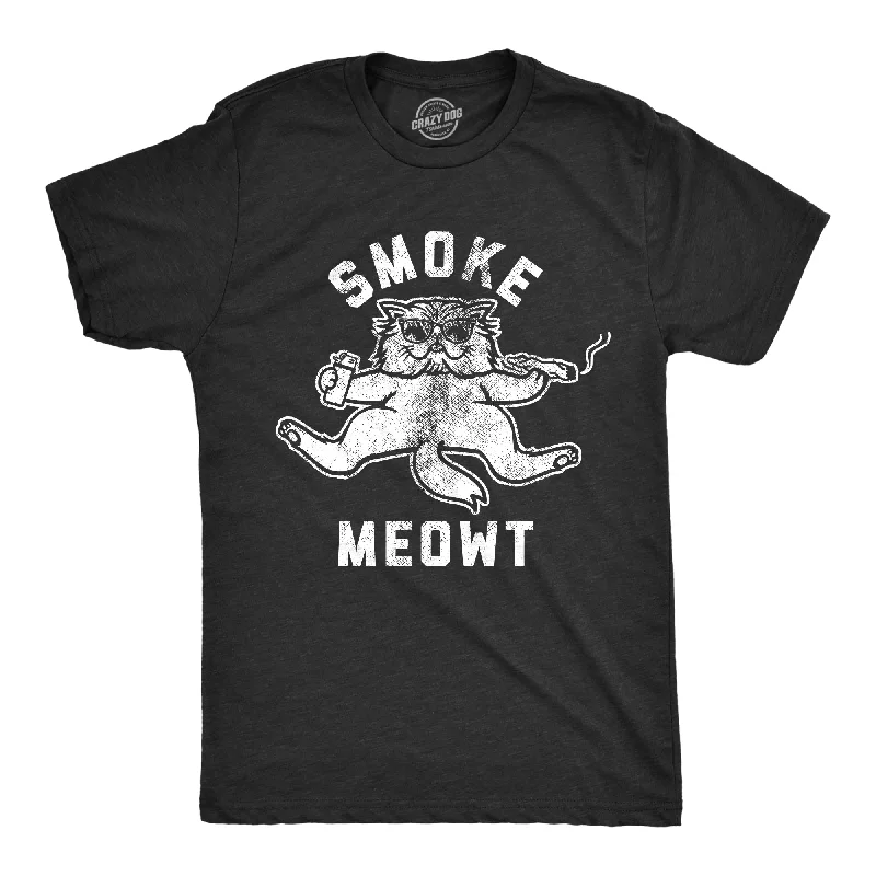 men's shirts with premium fabrics for longevity-Smoke Meowt Men's T Shirt