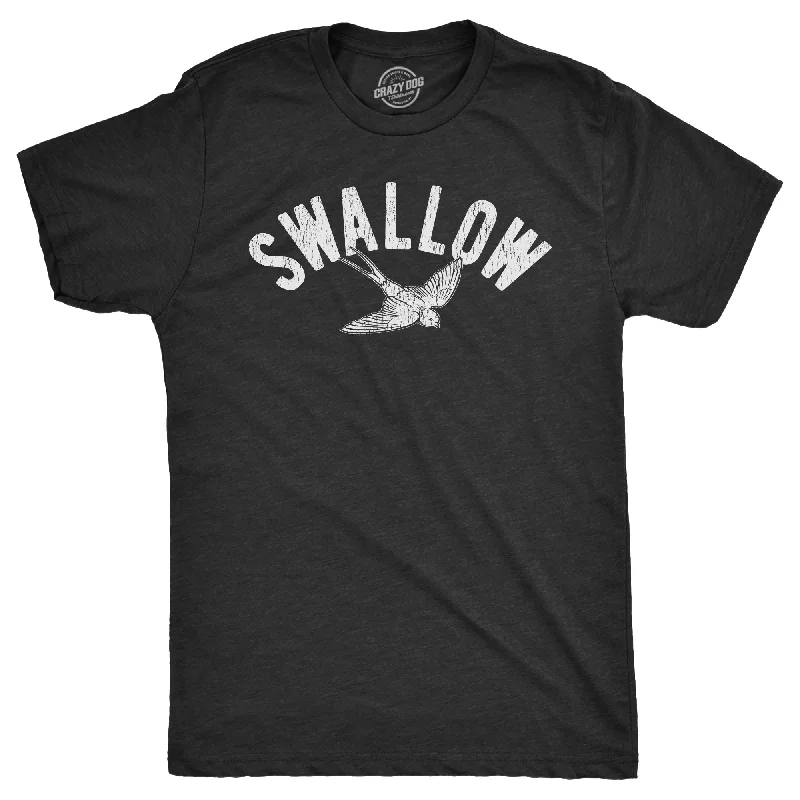 men's shirts with intricate stitching and details-Swallow Men's T Shirt